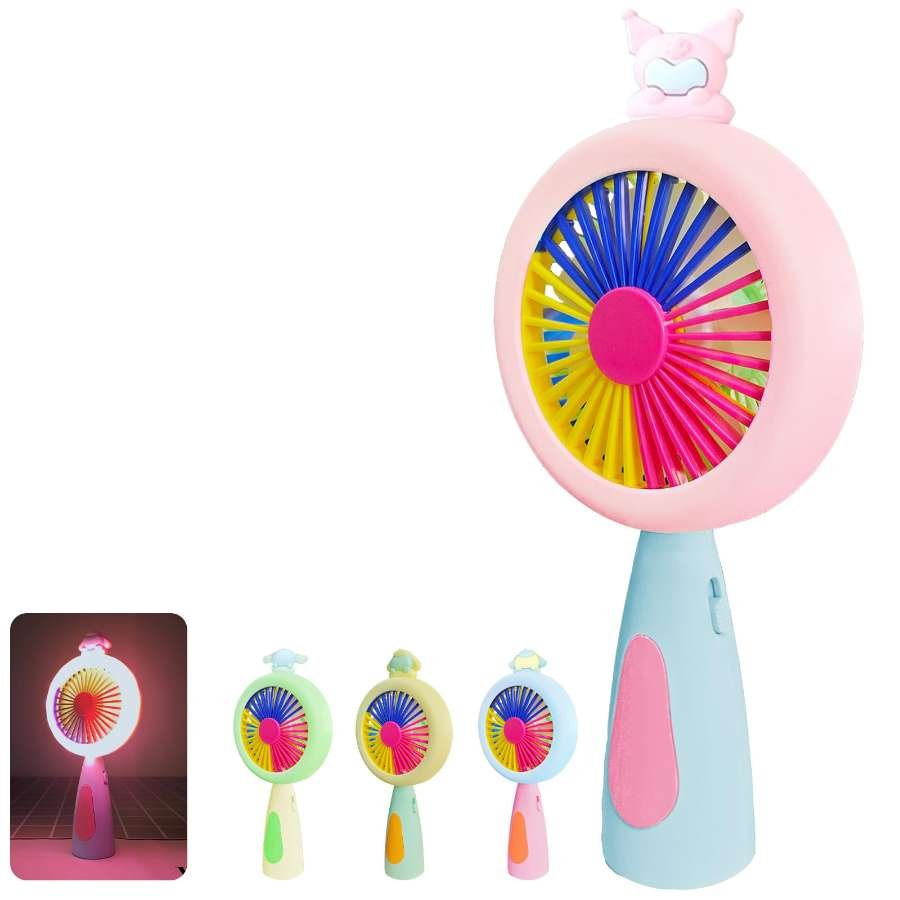 Ventilateur de poche LED « Kawaii »