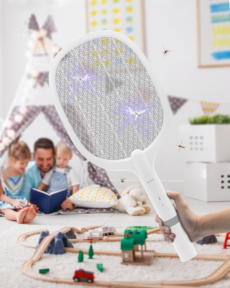 🦟 RAQUETTE ANTI-MOUSTIQUES ÉLECTRIQUE ⚡