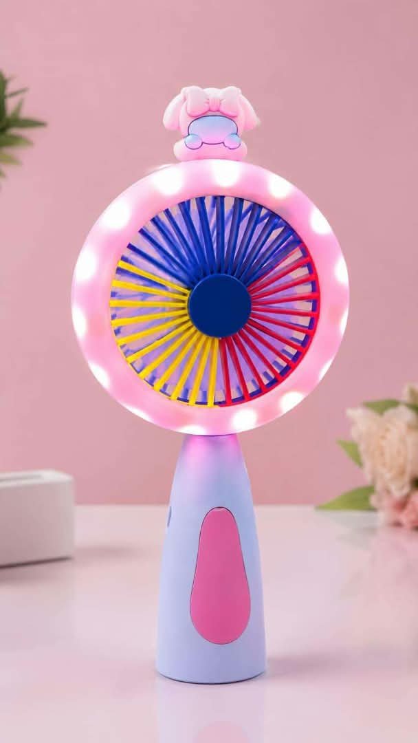 Ventilateur de poche LED « Kawaii »