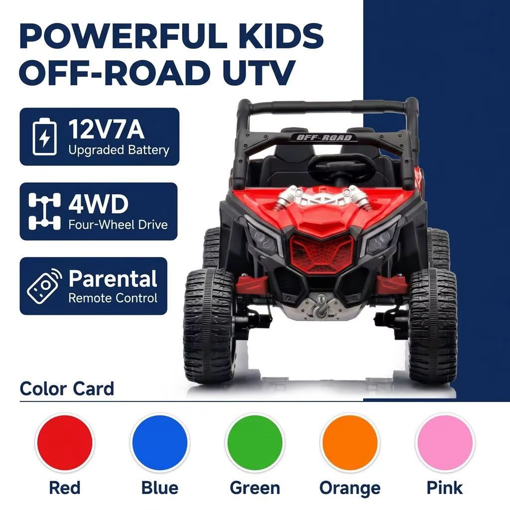 Voiture électrique tout-terrain pour enfants – 2 places