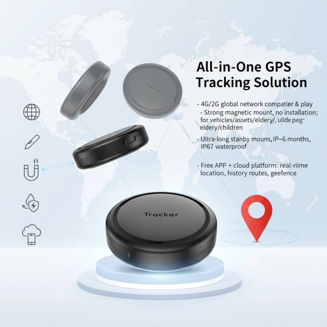 Mini GPS Tracker 4G/2G Magnétique –